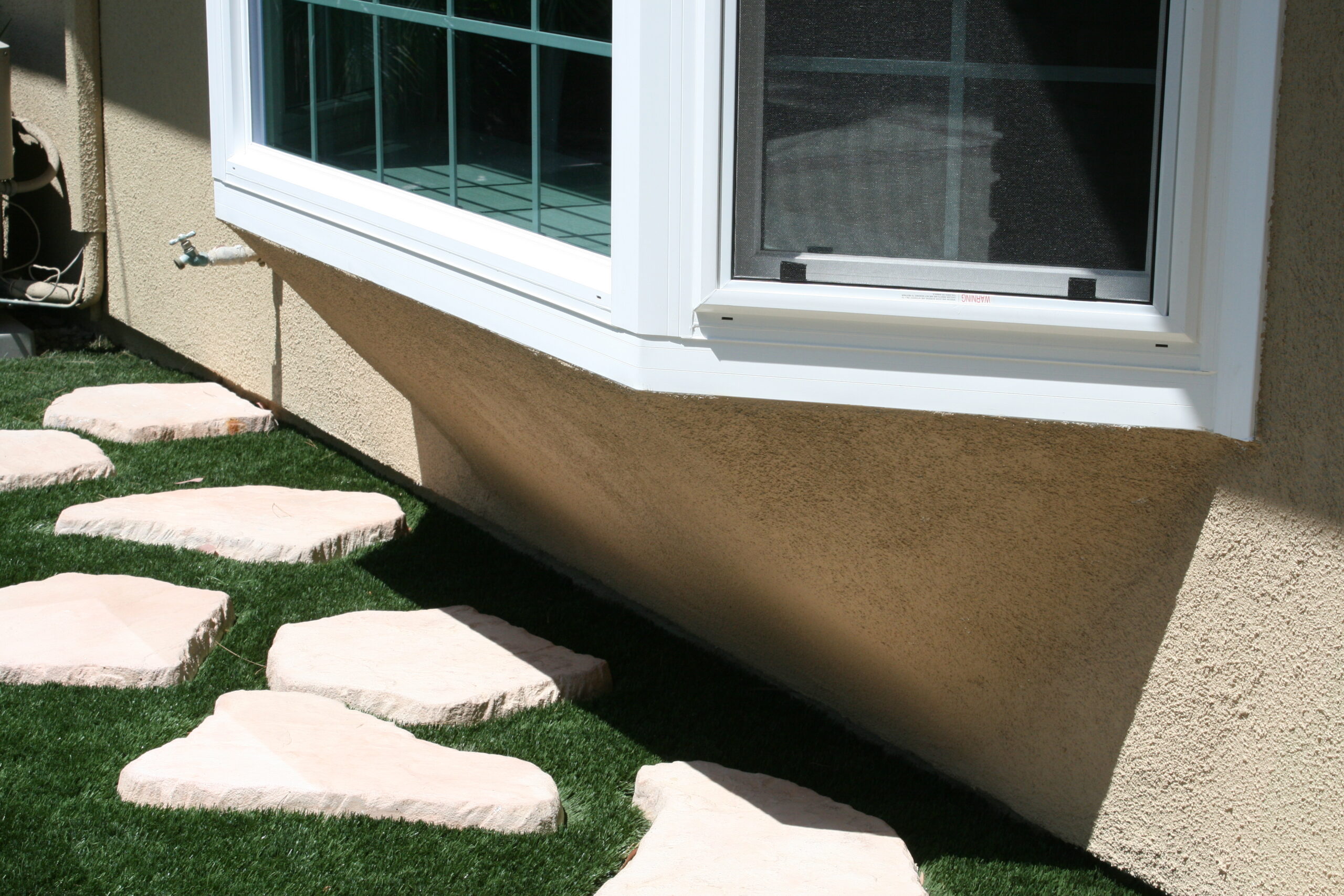 Bay window exterior detail