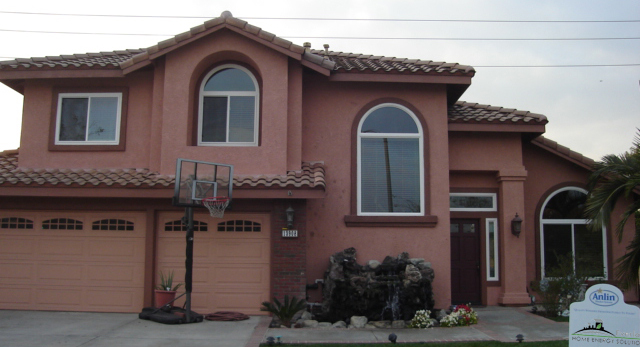 Home exterior after replacement windows