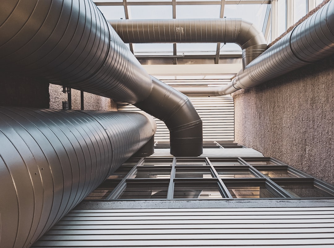 Residential HVAC ductwork detail