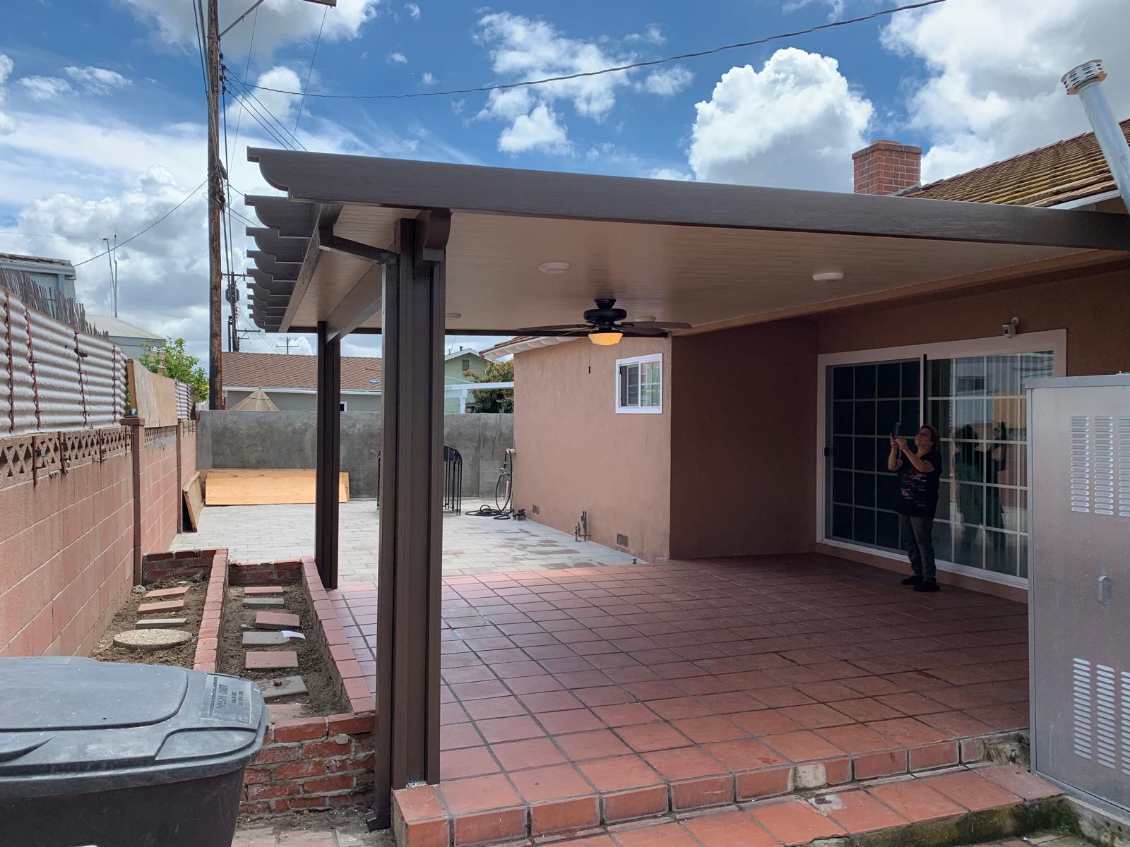 Aluminum patio cover